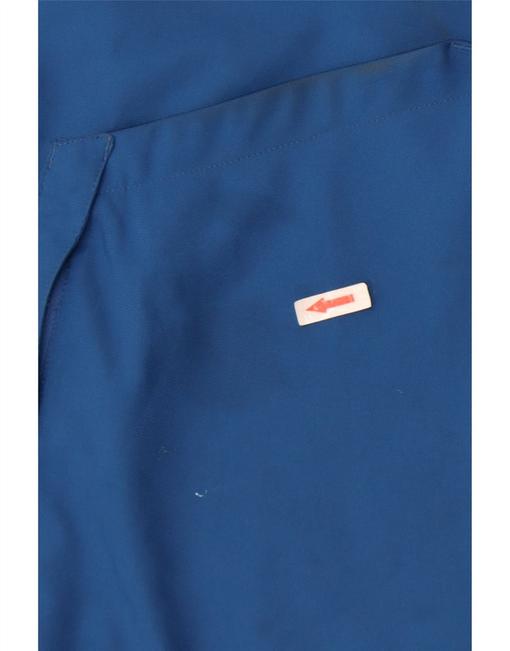 Giacca da ginnastica grafica da uomo Adidas UK 38/40 Colorblock blu medio