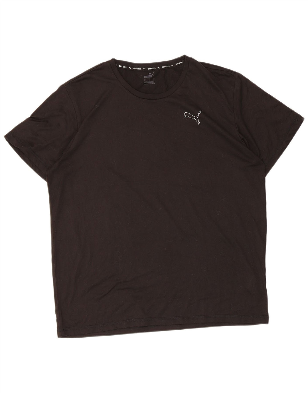 T-shirt da uomo Puma Top Large nera in poliestere