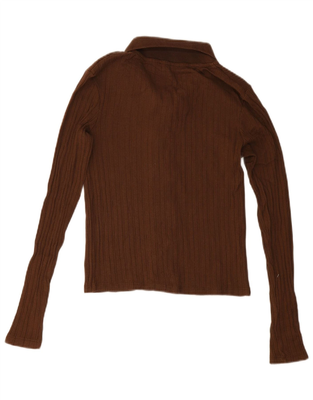Maglione cardigan corto da donna Zara UK 10 piccolo marrone