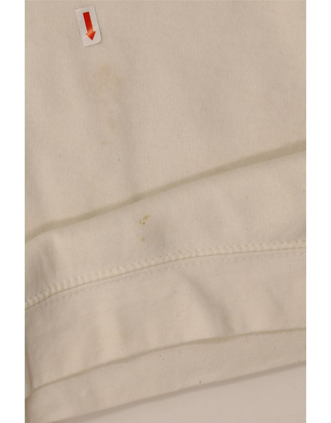 Felpa corta oversize da donna Zara UK 14 poliestere bianco medio