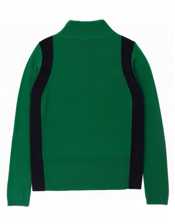 Maglione maglione a collo alto da donna Marks & Spencer UK 10 piccolo verde