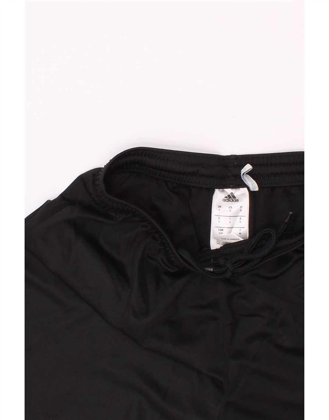 Pantaloncini sportivi Adidas Climalite da ragazzo 9-10 anni piccoli in poliestere nero
