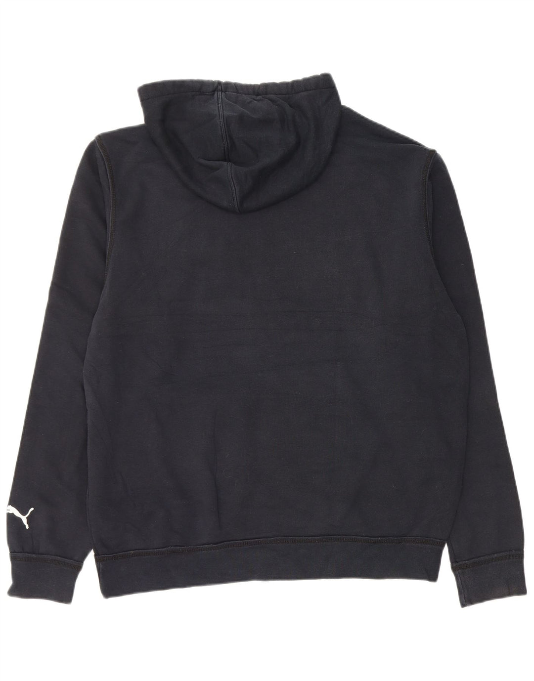 Felpa con cappuccio grafica da uomo Puma Large blu navy