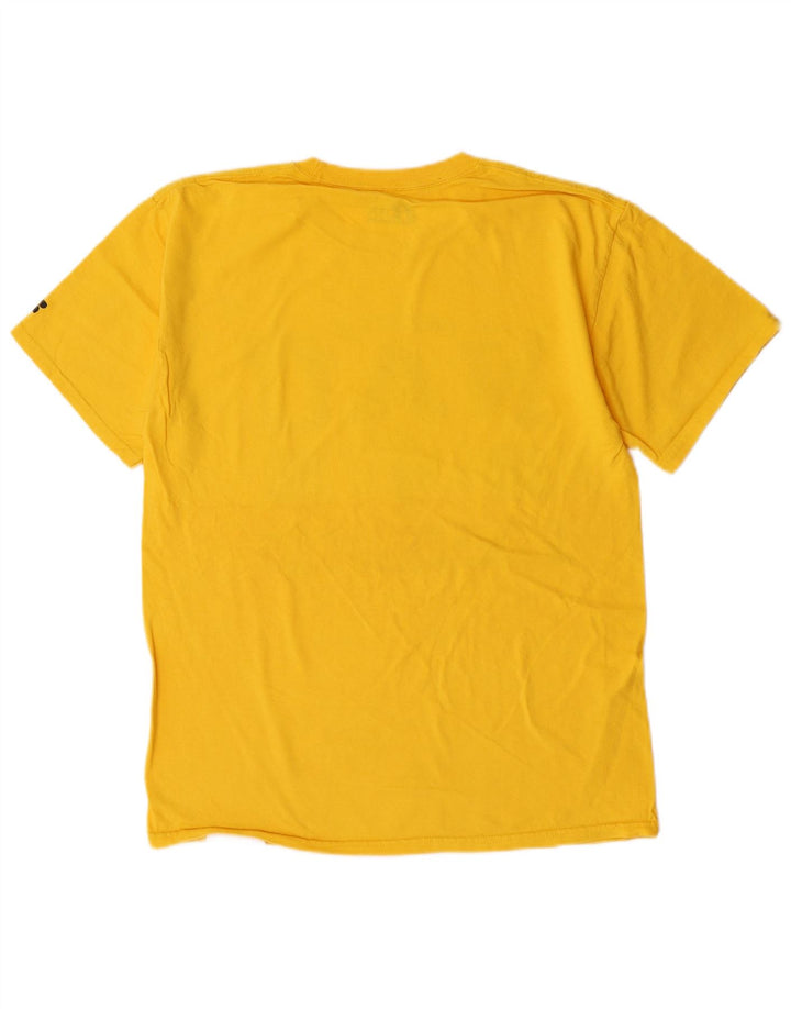T-shirt grafica da uomo Russell Athletic Top in cotone giallo medio