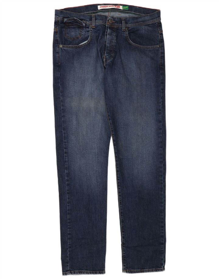 Jeans dritti regolari da uomo Carrera 710 W36 L34 cotone blu