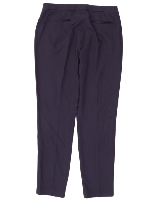 Pantaloni chino slim fit da donna Reiss UK 12 medi W32 L29 viscosa blu navy
