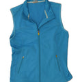 ATHLETA Womens Graphic Sleeveless Tracksuit Top Jacket UK 10 Small Blue Vintage Athleta and Second-Hand Athleta from Messina Hembry 