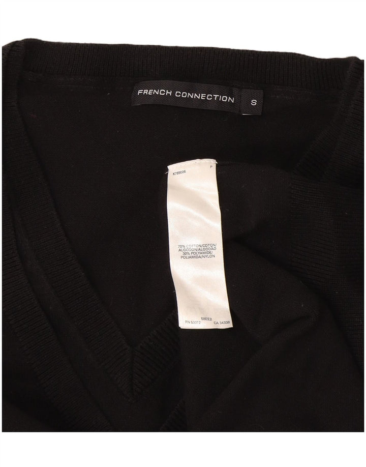 Maglione da uomo con scollo a V French Connection piccolo in cotone nero