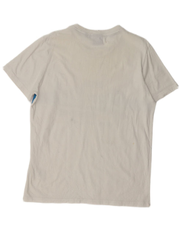T-shirt grafica da uomo SUPERDRY Top XL in cotone bianco