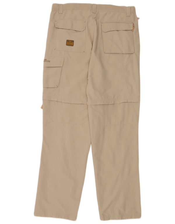 Pantaloni cargo dritti da uomo Moorhead W34 L34 Poliammide beige