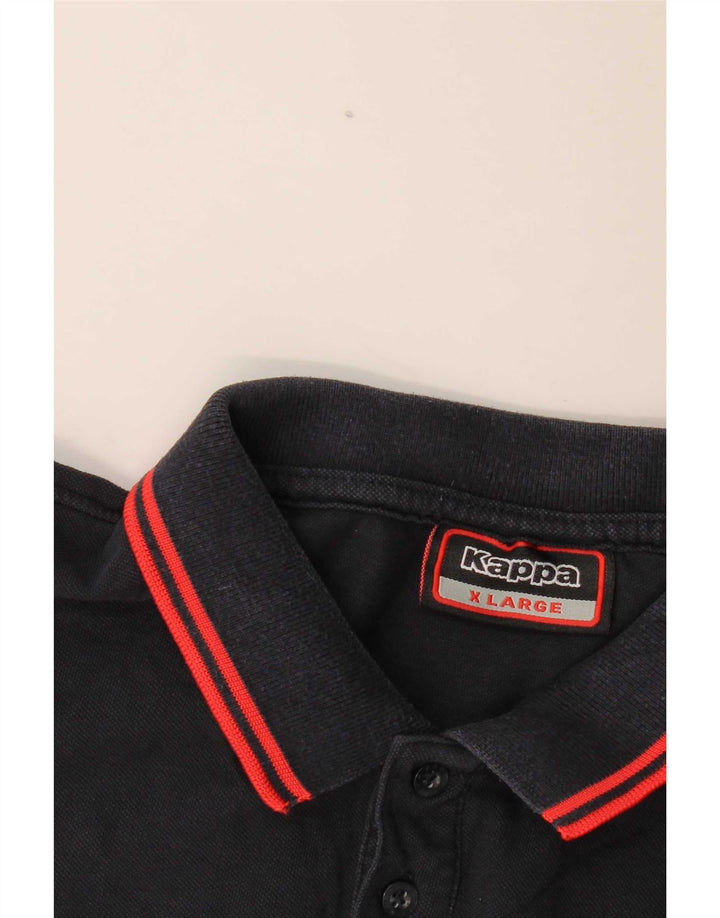 Polo Kappa da uomo XL a righe blu navy