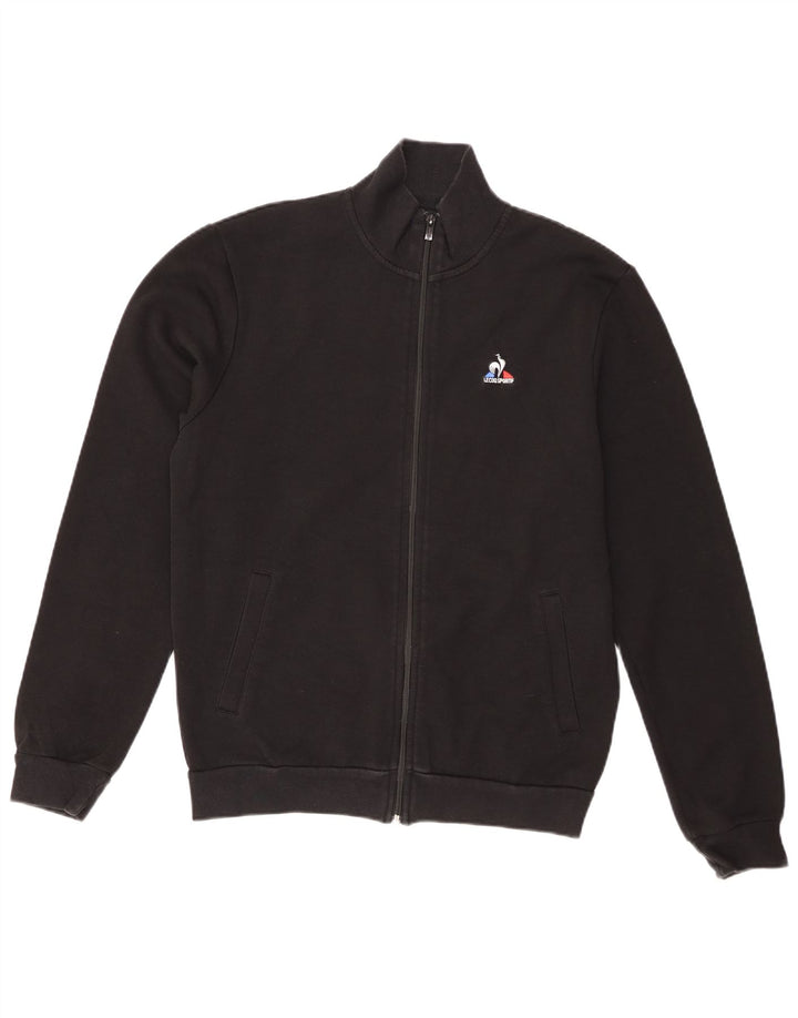 Giacca da tuta da uomo Le Coq Sportif in cotone nero medio