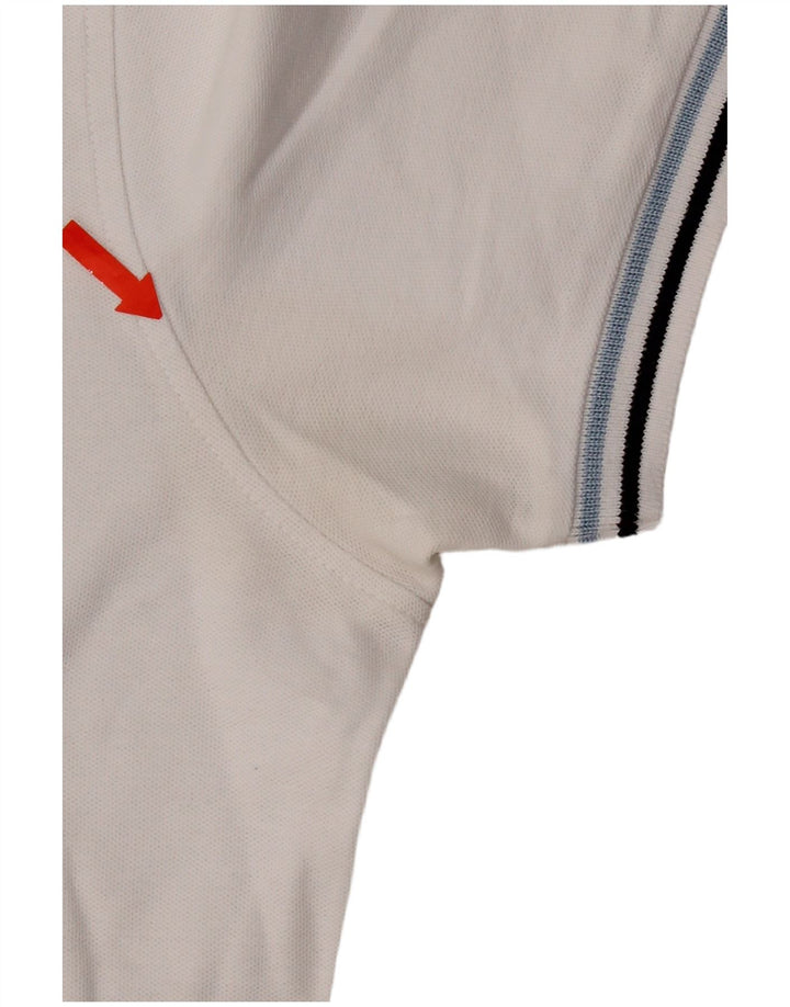 Polo da uomo Lotto XL in cotone bianco