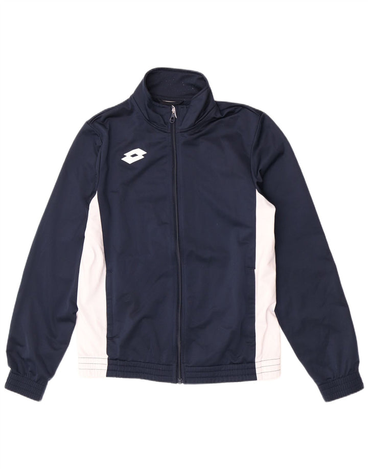 Giacca da ginnastica da uomo con vestibilità regolare Lotto, piccola, colore blu navy