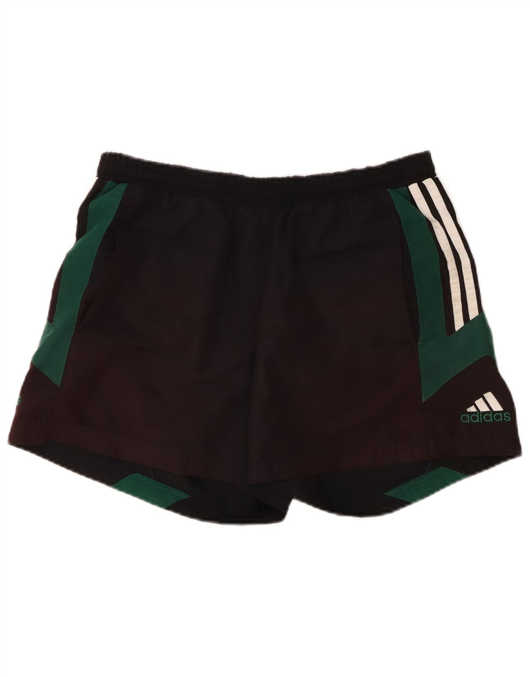 Pantaloncini sportivi da uomo Adidas Medium Black Colourblock in poliestere