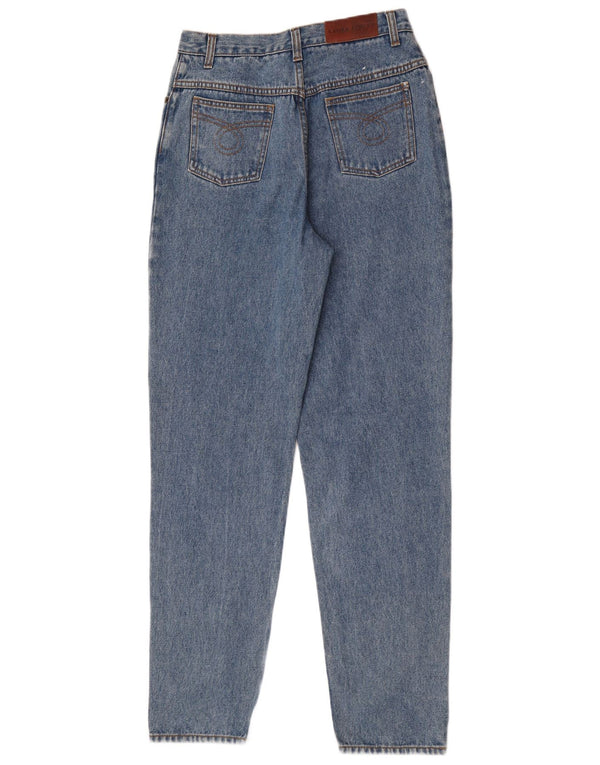 Jeans affusolati a vita alta da donna Laura Ashley UK 12 Medium W28 L32 Blu