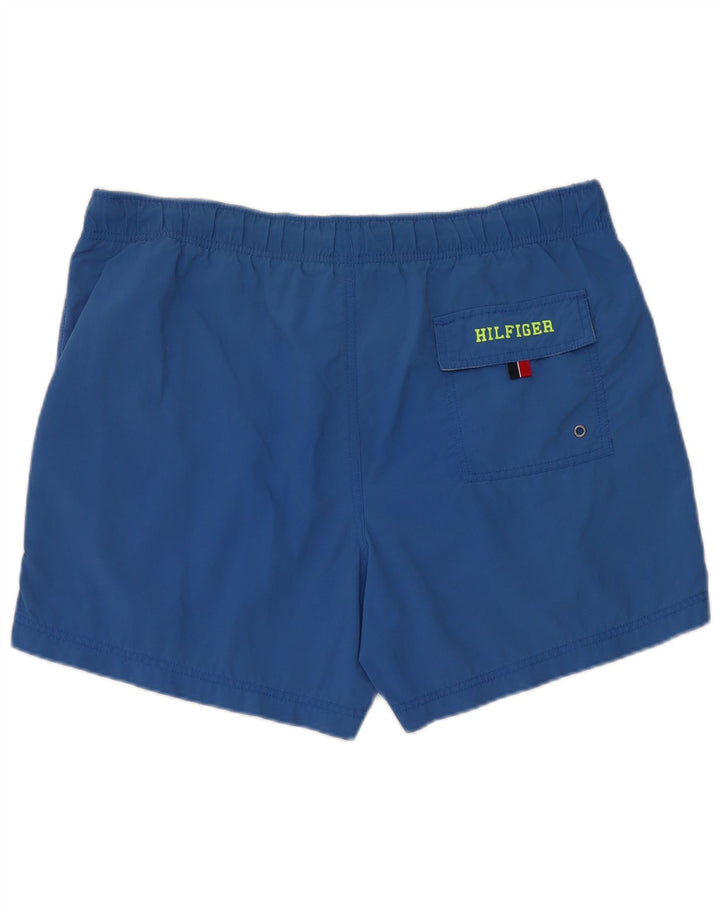 Pantaloncini da bagno da uomo Tommy Hilfiger in nylon blu medio