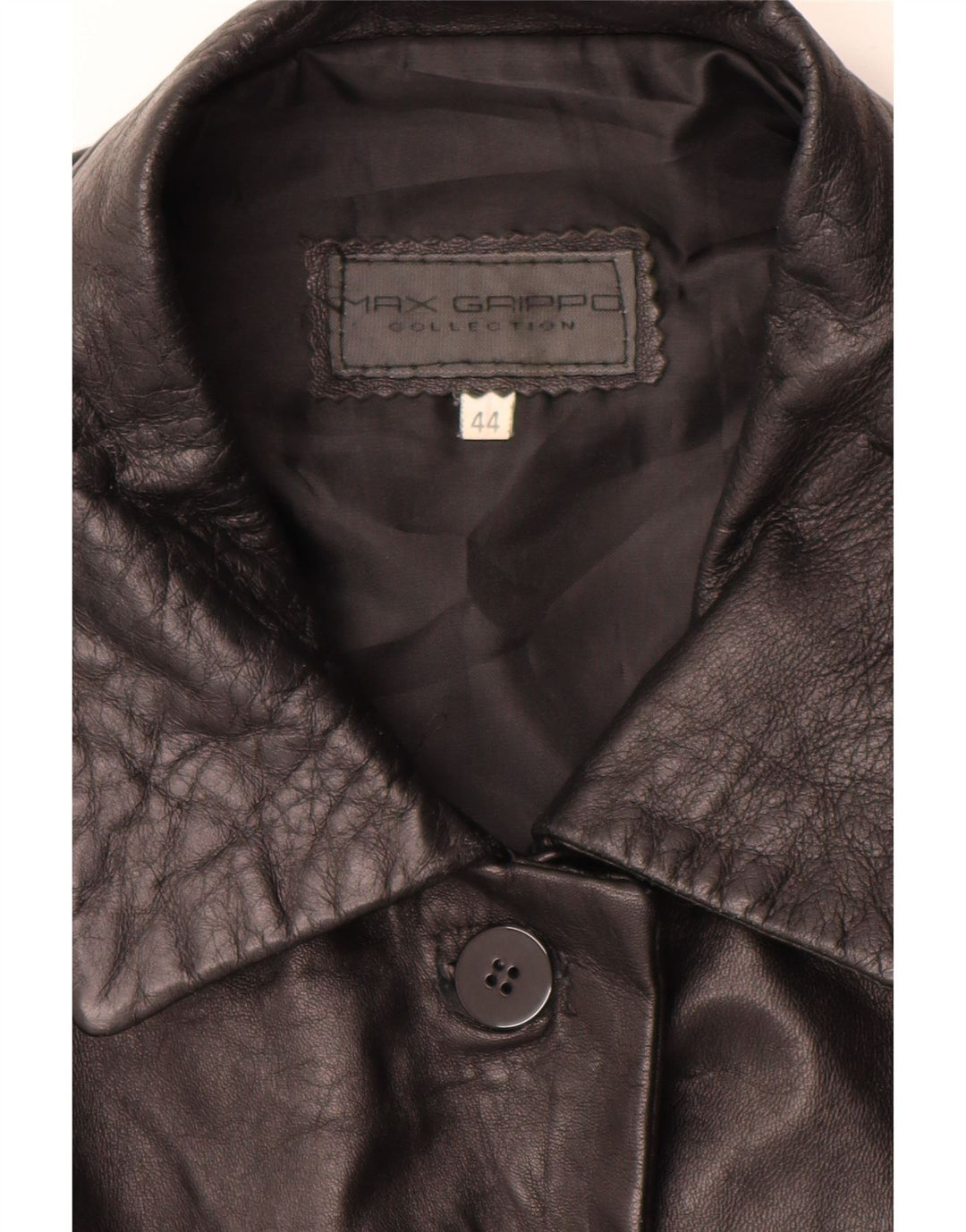 Giacca in pelle da donna Max Grippo EU 44 XL Pelle nera