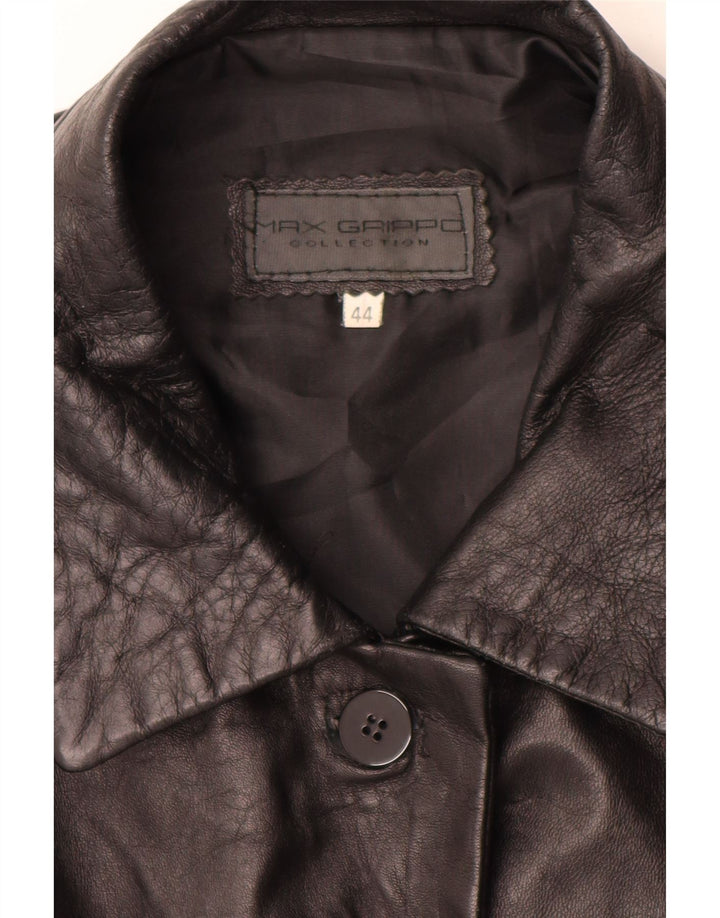 Giacca in pelle da donna Max Grippo EU 44 XL Pelle nera