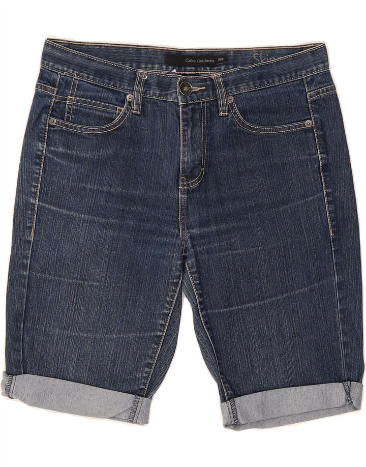 CALVIN KLEIN Womens Denim Shorts US 8 Medium W29  Blue Cotton Vintage Calvin Klein and Second-Hand Calvin Klein from Messina Hembry 