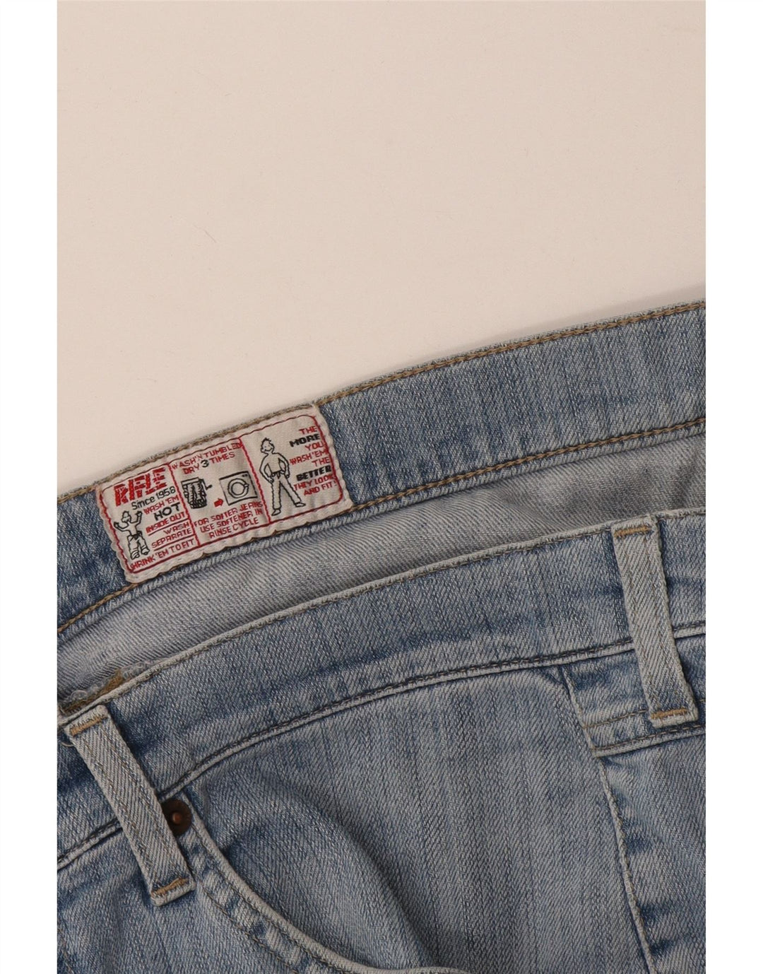 Jeans dritti da uomo Rifle W34 L30 Blu