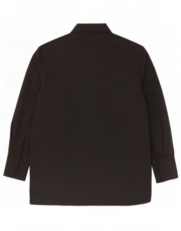 Abito chemisier a maniche lunghe vestibilità comoda da donna Zara UK 10 piccolo poliestere grigio