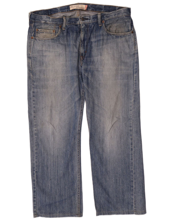 Jeans dritti Levi's da uomo 550 vestibilità rilassata W36 L30 cotone blu