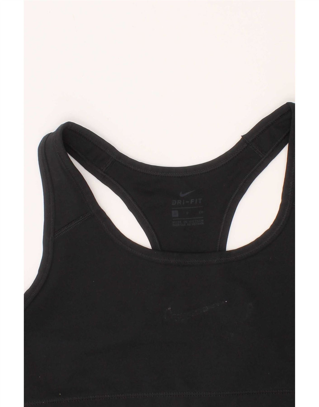 Nike Reggiseno sportivo Dri Fit da donna Top piccolo in poliestere nero sportivo