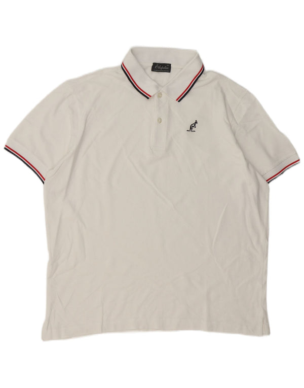 Polo Uomo AUSTRALIAN L'ALPINA IT 56 XL Cotone Rigato Bianco