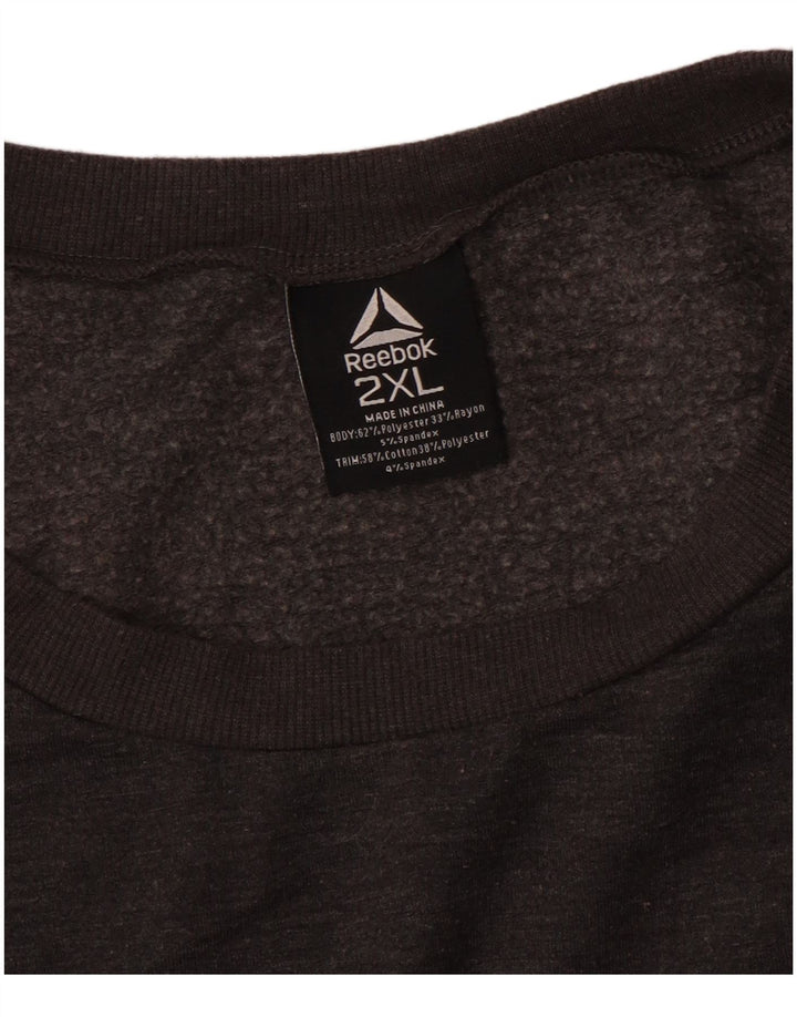 Felpa oversize da donna Reebok Jumper UK 20 2XL poliestere nero