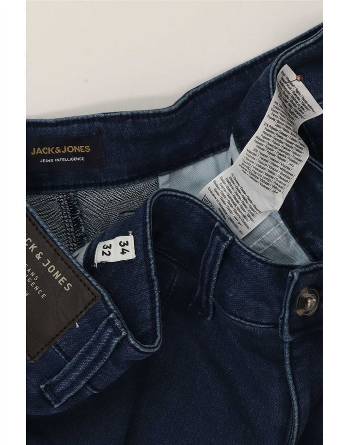 Jeans dritti da uomo Jack & Jones W34 L32 cotone blu