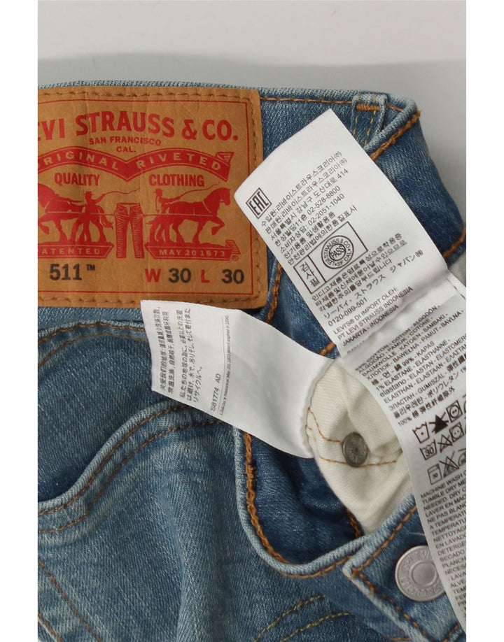 Jeans Levi's Uomo 511 Slim W30 L26 Cotone Blu