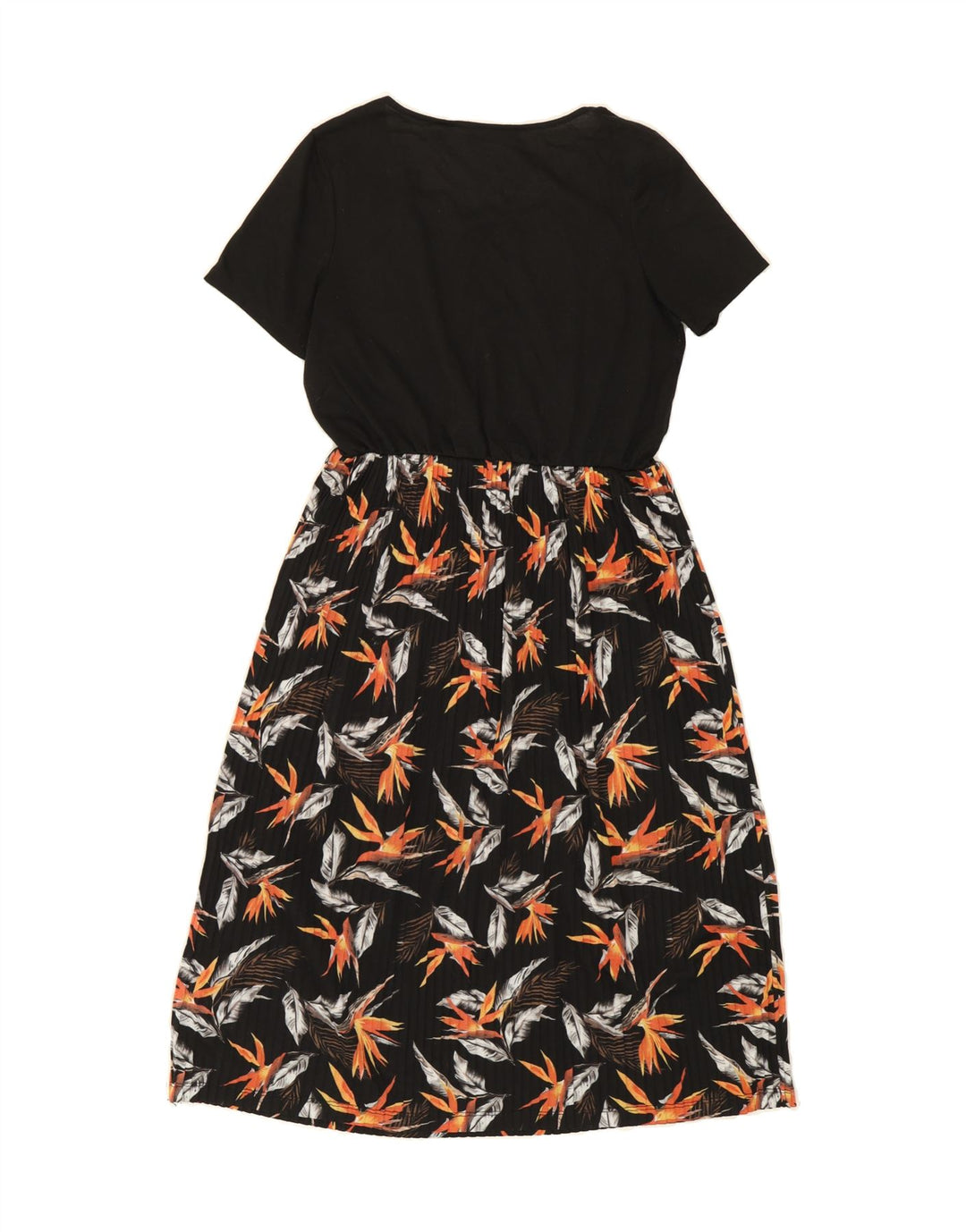 OASIS Womens A-Line Dress UK 10 Small Black Floral Vintage Oasis and Second-Hand Oasis from Messina Hembry 