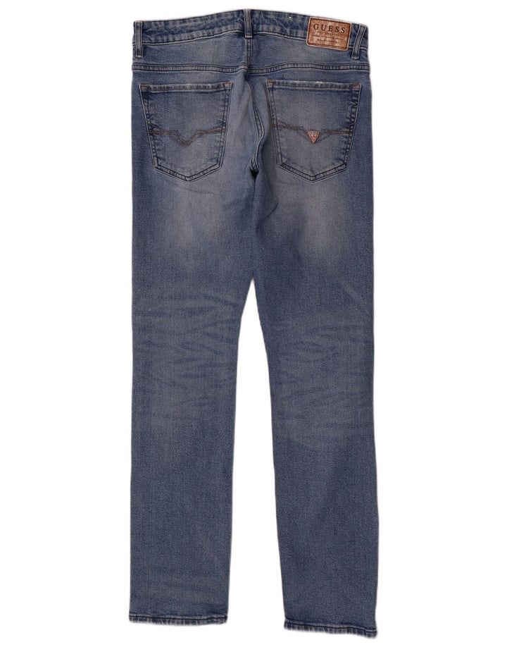 Jeans slim da uomo Guess W31 L32 cotone blu