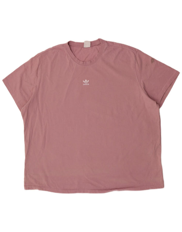 T-shirt da uomo Adidas Top 2XL cotone rosa