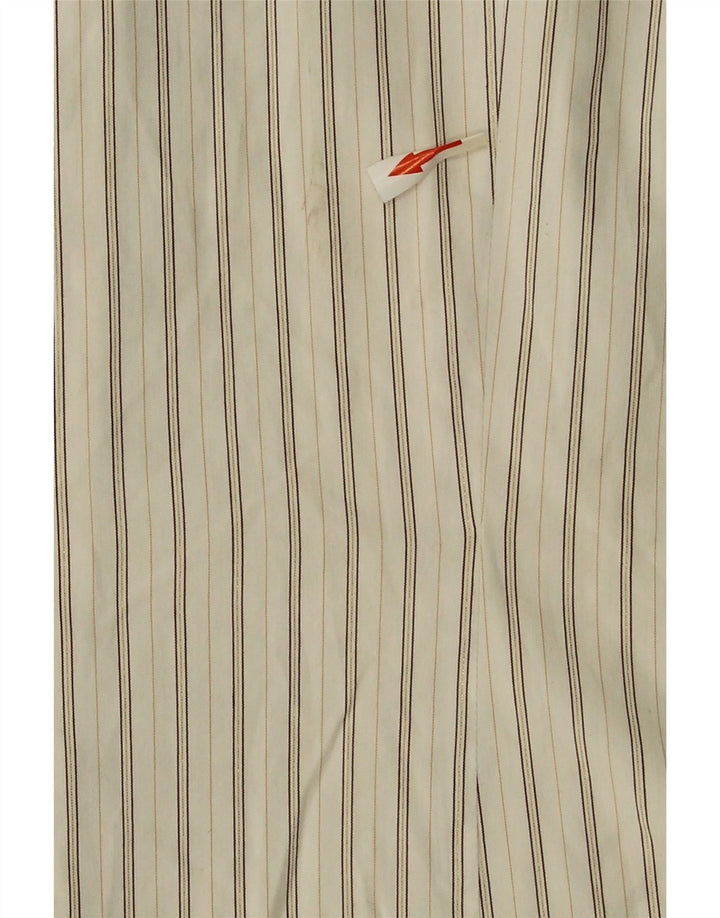 Camicia da donna Marks & Spencer UK 16 cotone a righe bianche grandi