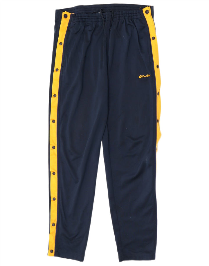 Pantaloni da tuta da jogging da uomo Lotto a blocchi di colore blu navy medio