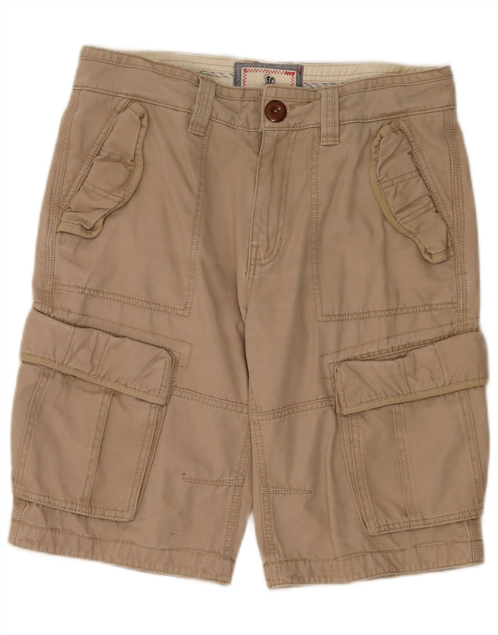FAT FACE Pantaloncini cargo da uomo W32 Cotone beige medio