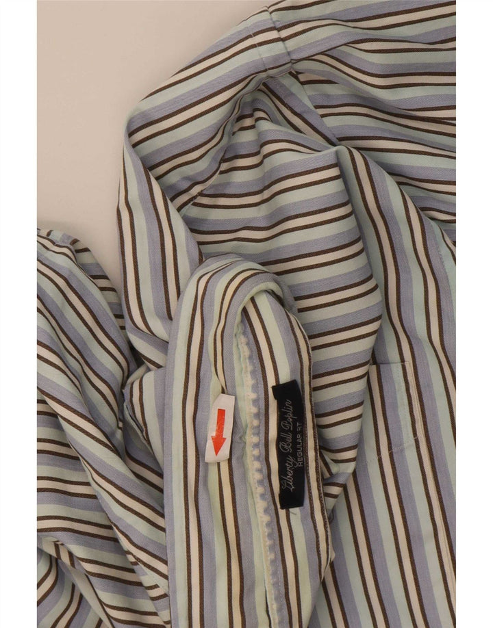 Gant Camicia da uomo vestibilità regolare in cotone a righe grandi blu