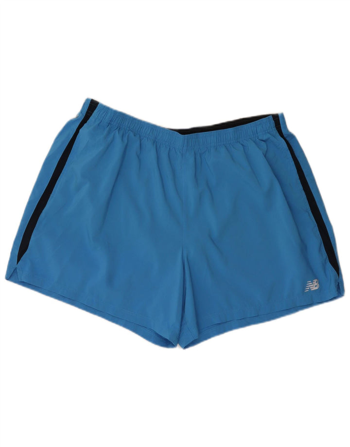 Pantaloncini sportivi da uomo New Balance 2XL Blu Colourblock Poliestere