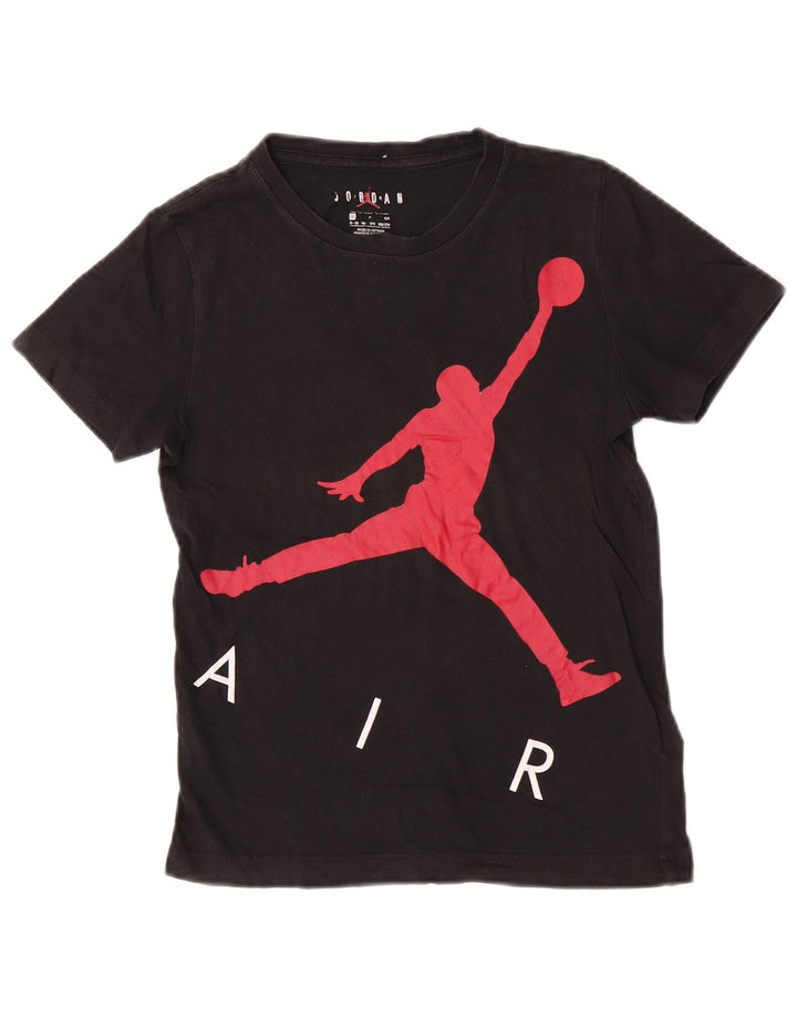 T-shirt grafica Jordan da ragazzo, 8-9 anni, piccola, in cotone nero