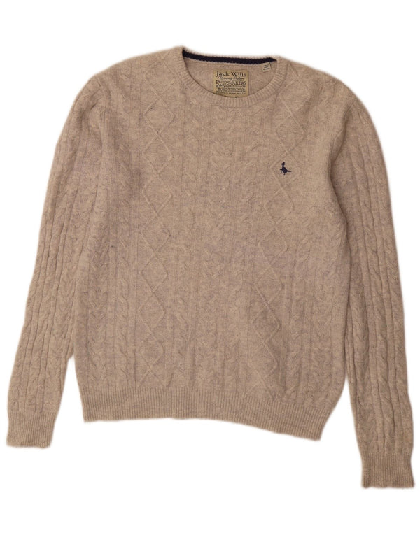 Maglione maglione girocollo da uomo Jack Wills grigio medio