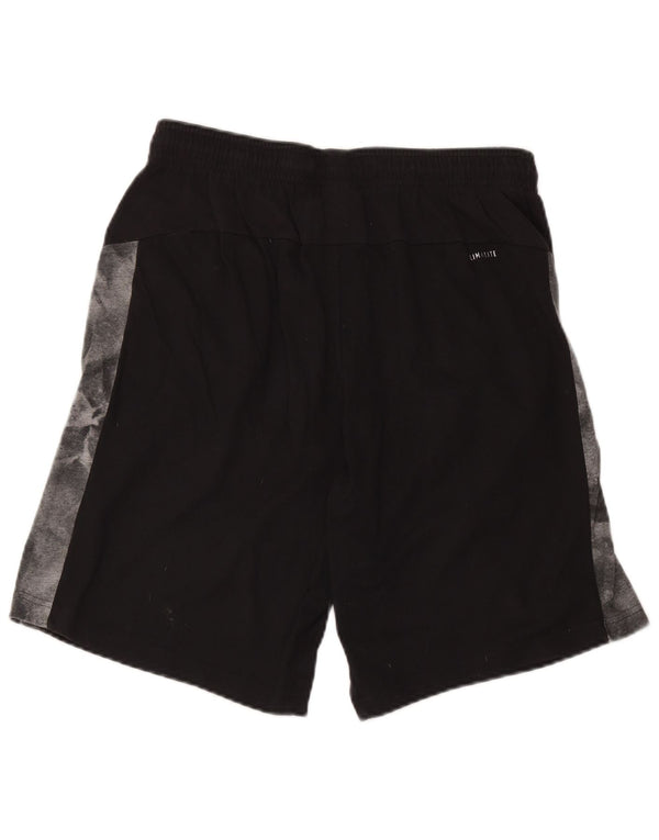 Pantaloncini sportivi Adidas Climalite da uomo grandi in cotone color block nero