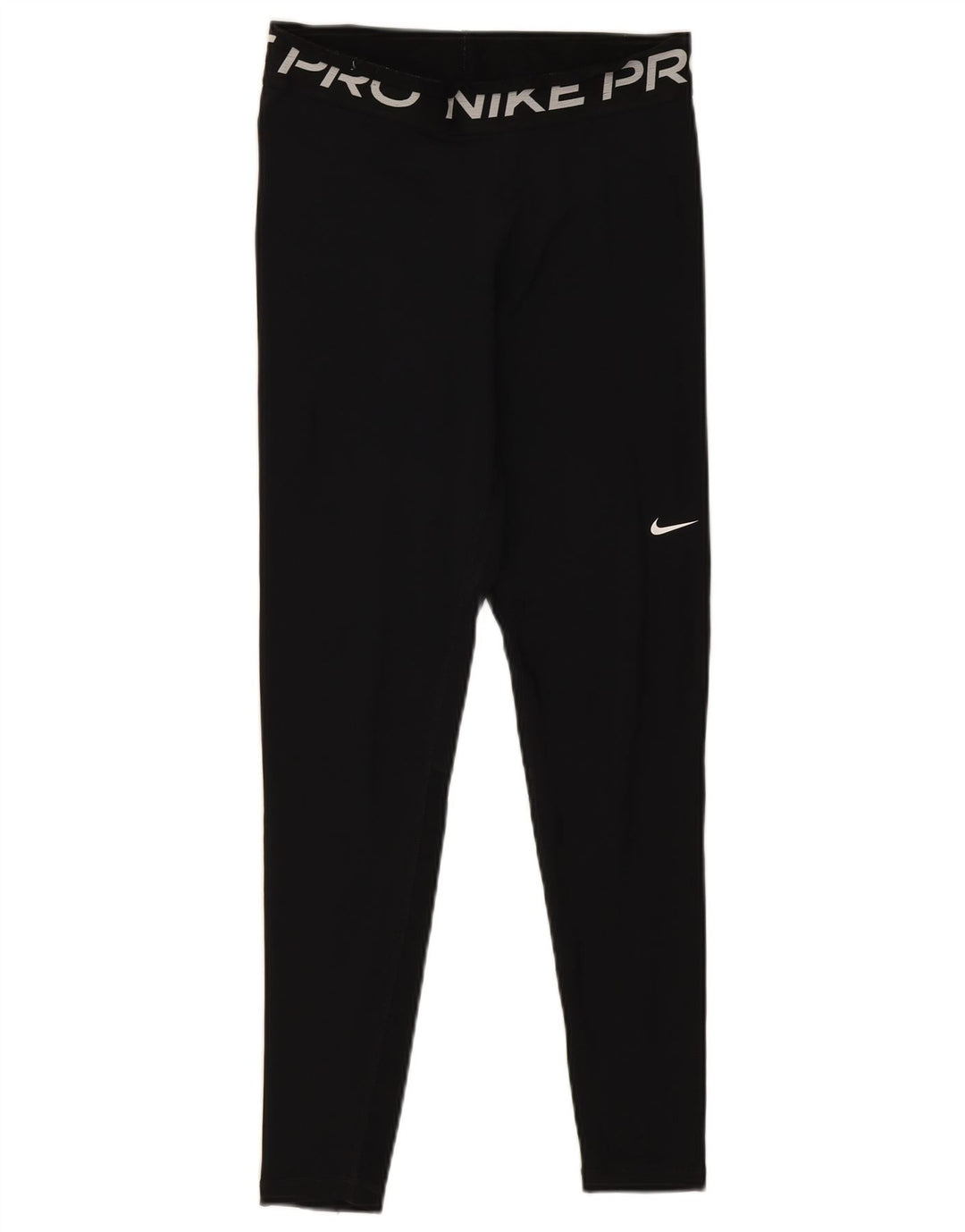 Leggings grafici Nike Dri Fit da donna UK 12 medio nero poliestere