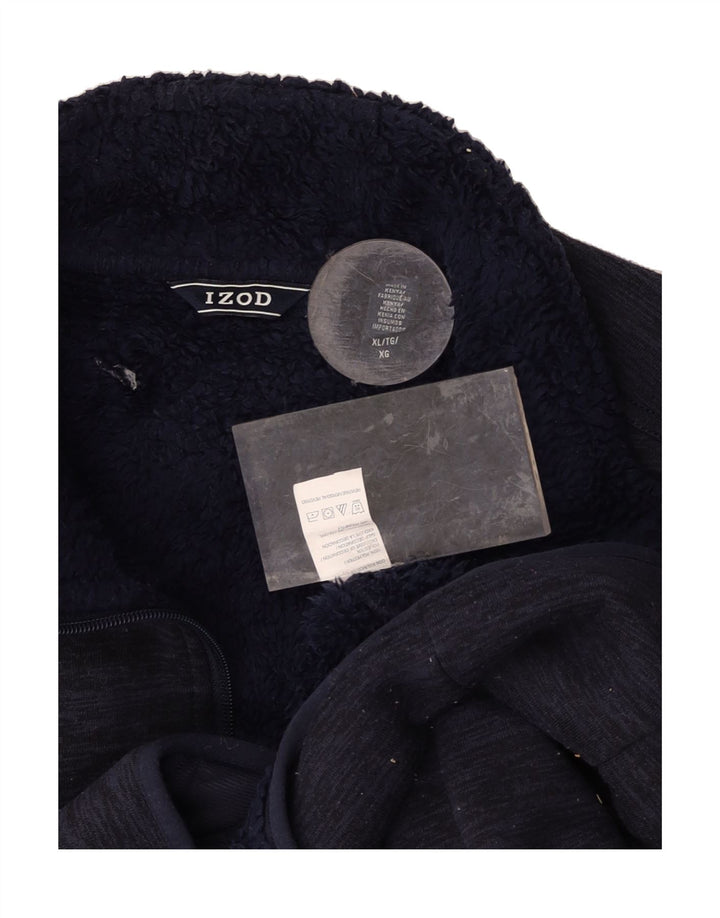 IZOD Mens Tracksuit Top Jacket XL Navy Blue Polyester Vintage Izod and Second-Hand Izod from Messina Hembry 