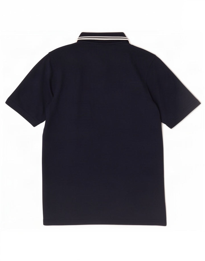 Polo da uomo Umbro media in poliestere blu navy