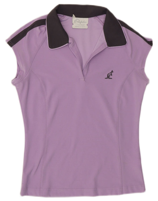 Polo da donna AUSTRALIAN L'ALPINA UK 14 Blocco colore viola medio