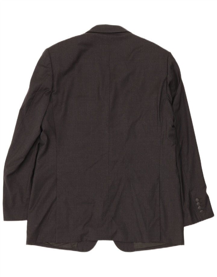 Giacca blazer a 3 bottoni da uomo Valentino IT 54 2XL Lana vergine grigia