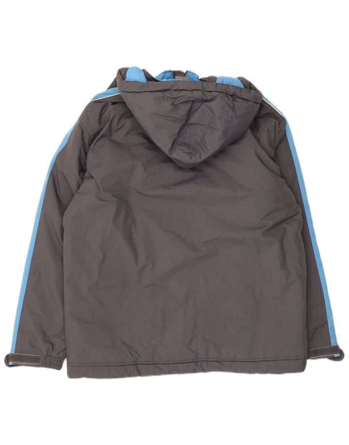 Giacca a vento con cappuccio Nike da ragazzo 15-16 anni XL in nylon color block grigio