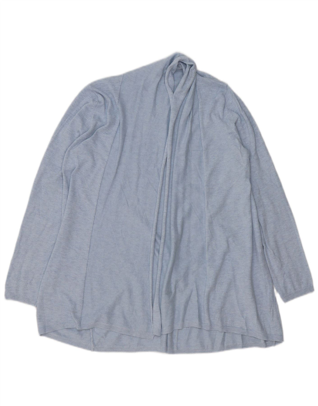 Maglione cardigan aperto a linea lunga da donna Zara UK 16 grande blu
